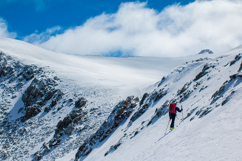  En Bernat arribant al llom final de la sortida, 2700 metres